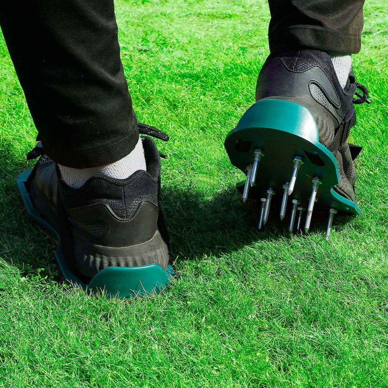 Lawn Aerator Shoes Upgraded Grass Aerating Spike Sandals with Adjustable Straps - Plugsus Home Furniture