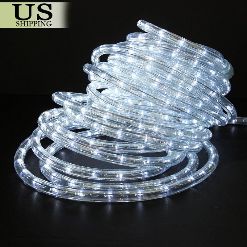 LED Rope Light 110V Garden Indoor Outdoor String Lighting Tube 50/150/100/300 ft - Plugsus Home Furniture
