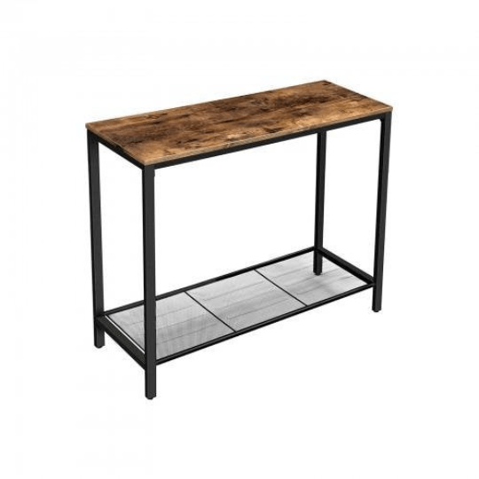 Mid Century Mesh Shelf Console Table - Plugsus Home Furniture