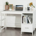 Modern Home Computer Desk with 2 Storage Drawers 47.5" - Plugsus Home Furniture