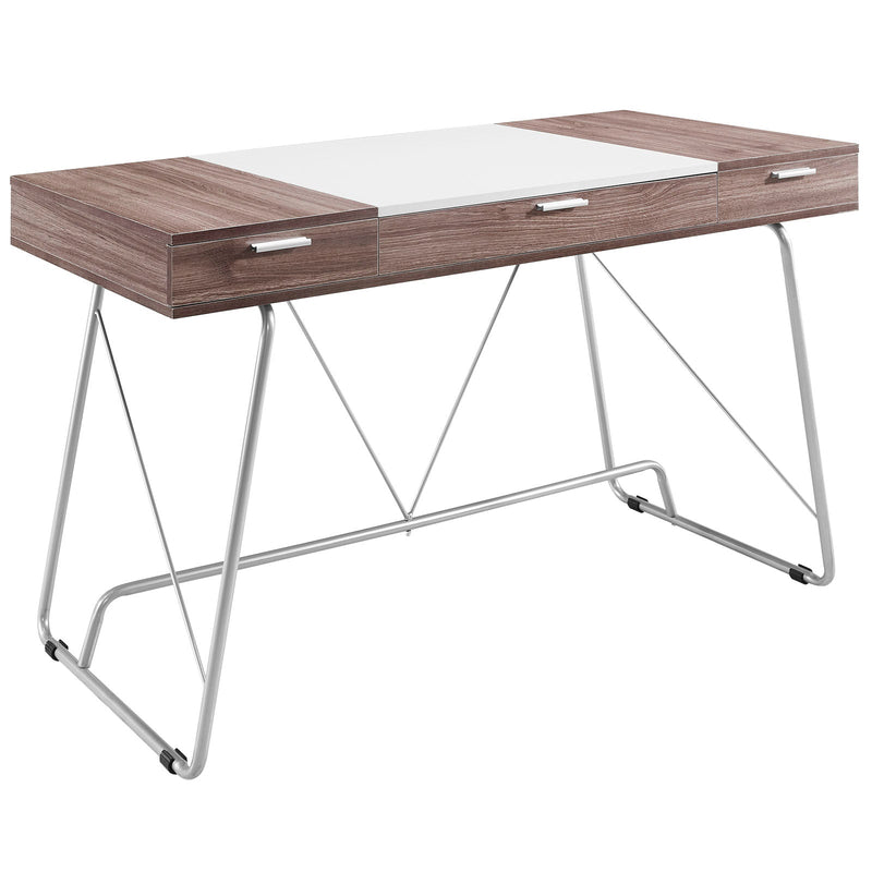 Modern Office Desk Metal and White Board - Plugsus Home Furniture