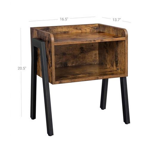 Modern Open Drawer Side Table - Plugsusa