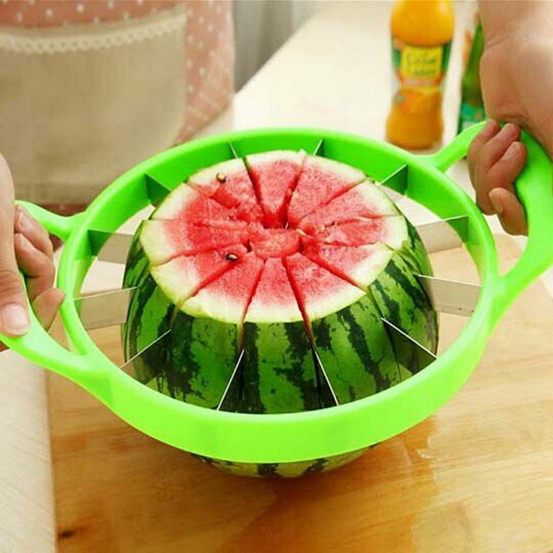 New Fruit Watermelon Melon Cantaloupe Stainless Steel Cutter Slicer Kitchen Tool - Plugsus Home Furniture