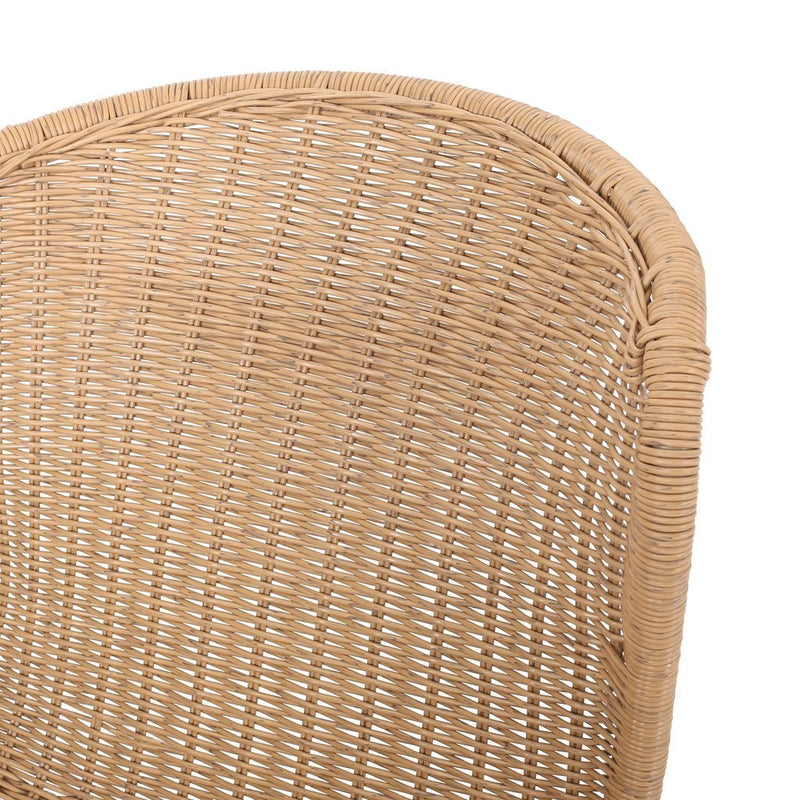 Patio Outdoor Boho Wicker Dining Chair (Set of 2) - Plugsus Home Furniture