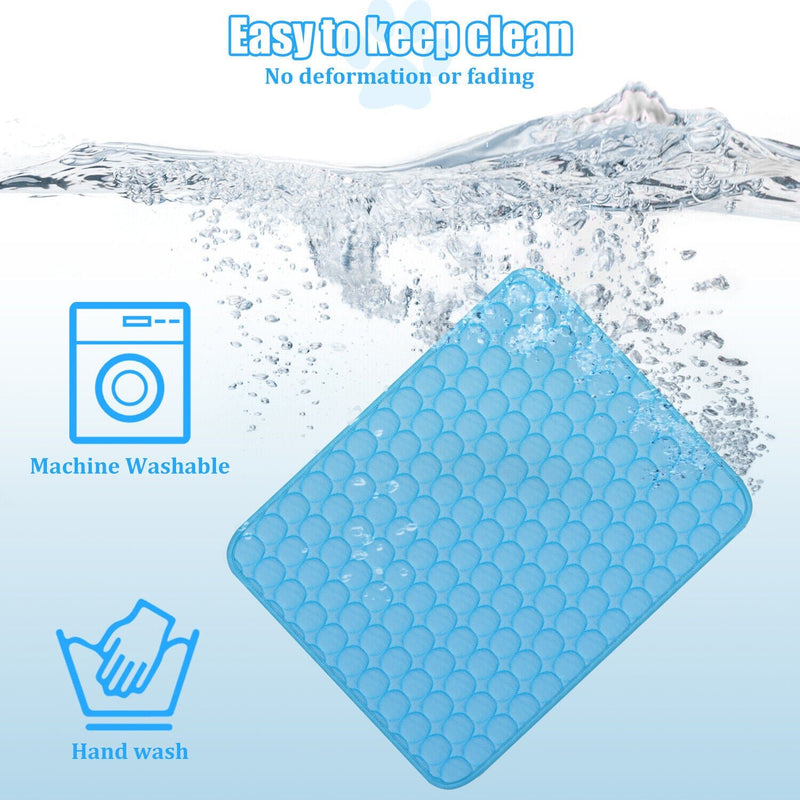 Pet Cooling Mat Cool Pad Cushion Dog Cat Puppy Blanket For Summer Sleeping Bed - Plugsus Home Furniture