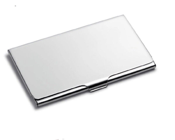 Pocket Thickened Business Card Holder Case ID Credit Name Box Metal Wallet Ⓢ