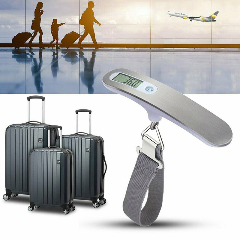 Portable Travel LCD Digital Hanging Luggage Scale Electronic Weight 110lb / 50kg - Plugsus Home Furniture