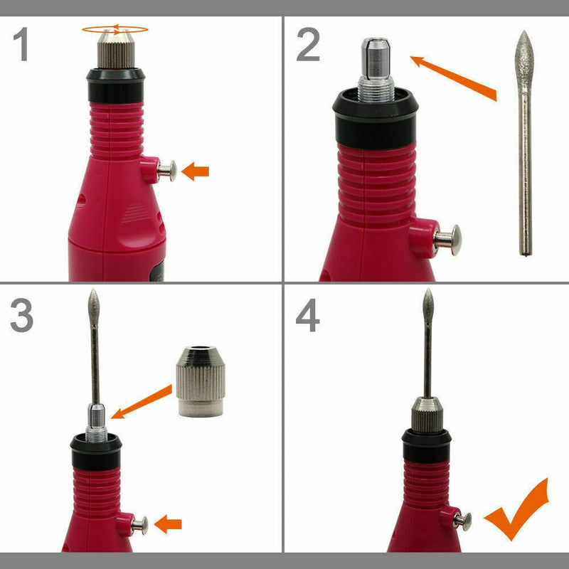 Professional Electric Nail File Drill Manicure Tool Pedicure Machine Set Kit - Plugsus Home Furniture