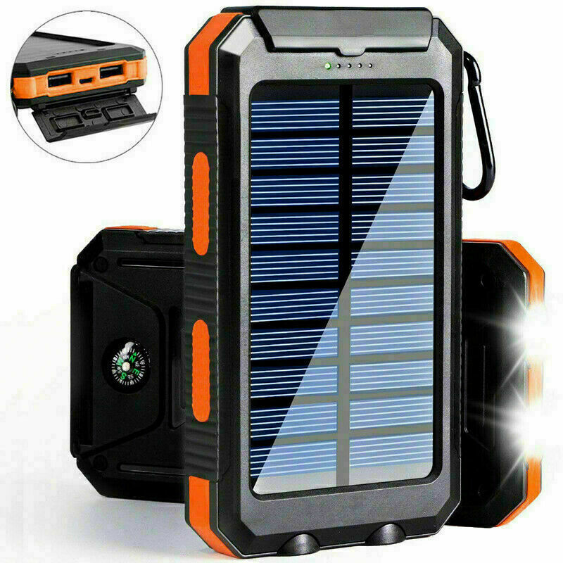 2022 Super 9000000mAh USB Portable Charger Solar Power Bank For Cell Phone