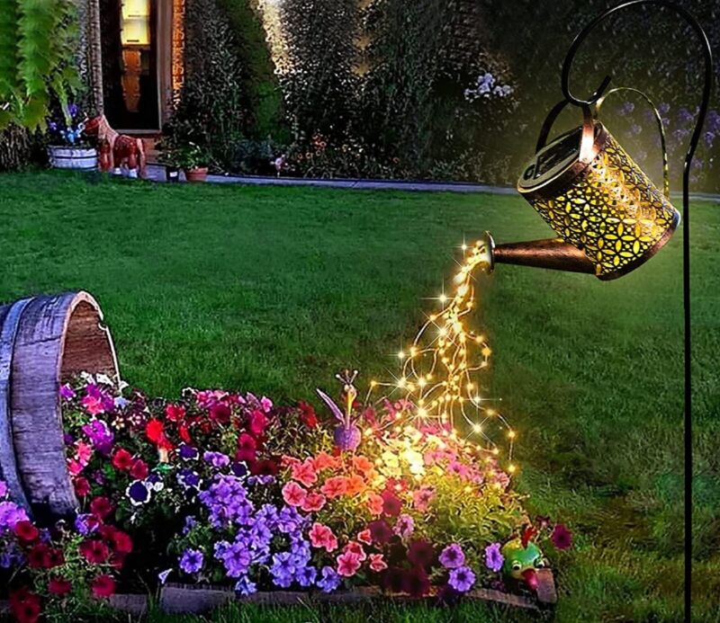 Solar Lantern Hanging Light LED Waterproof Yard Outdoor Patio Garden Yard Lamp
