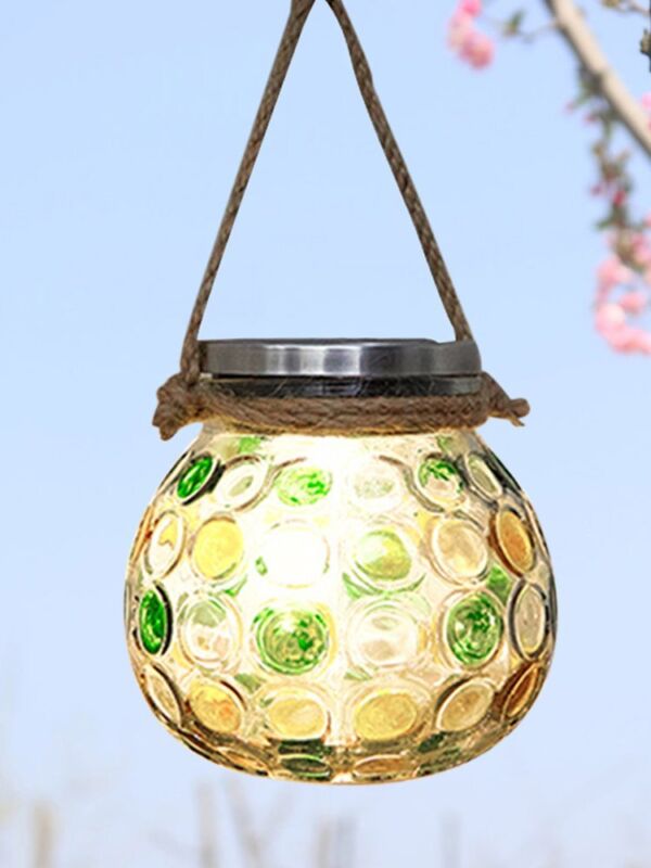 Solar Lantern Hanging Light LED Waterproof Yard Outdoor Patio Garden Yard Lamp - Plugsus Home Furniture