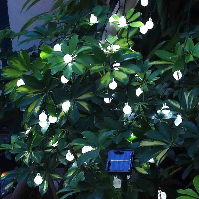 Solar Powered 50 LED String Light Garden Path Yard Decor Lamp Outdoor Waterproof - Plugsus Home Furniture
