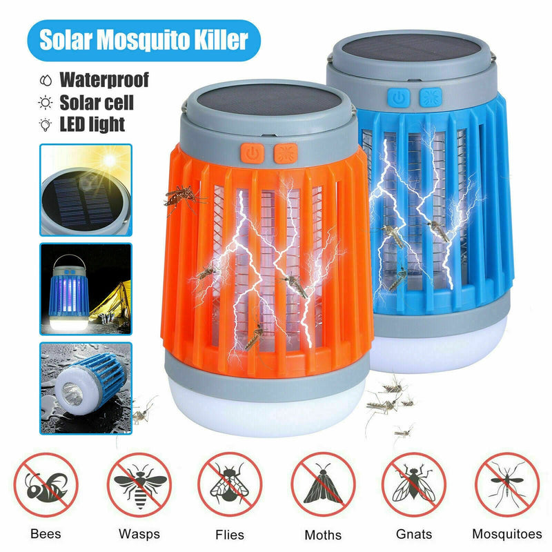 Solar USB Mosquito Killer Light Electronic Fly Bug Insect Zapper Trap Pest Lamp - Plugsus Home Furniture