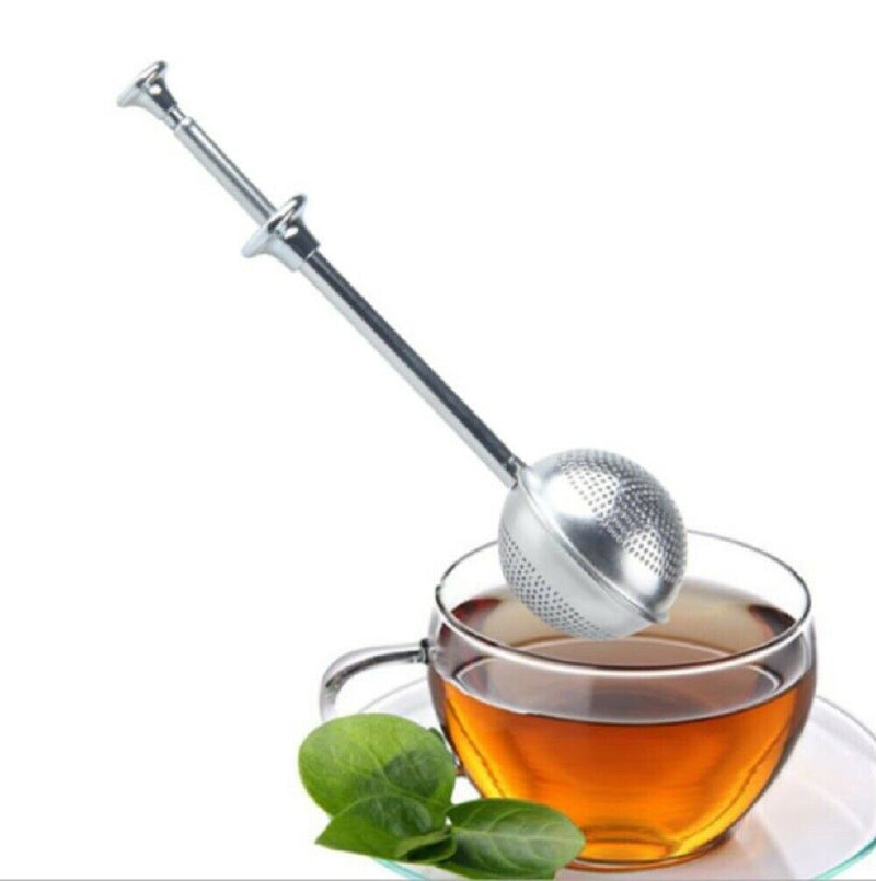 Tea Ball Infusers Long-Handle Stainless Steel Tea Strainer Reusable Tea Diffuser - Plugsus Home Furniture