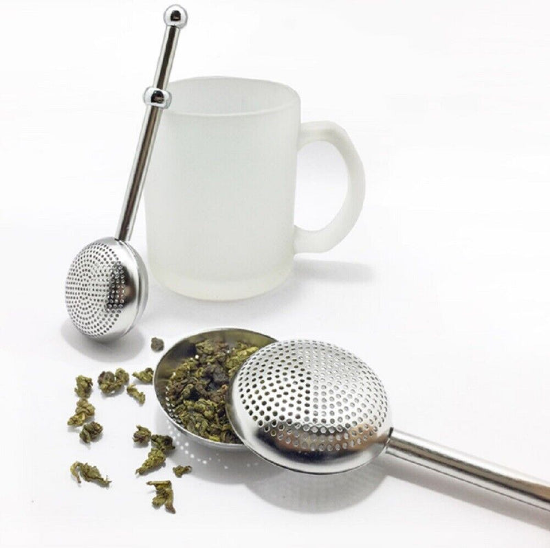 Tea Ball Infusers Long-Handle Stainless Steel Tea Strainer Reusable Tea Diffuser - Plugsus Home Furniture