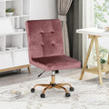 Tufted Home Office Chair With Swivel Base - Plugsus Home Furniture