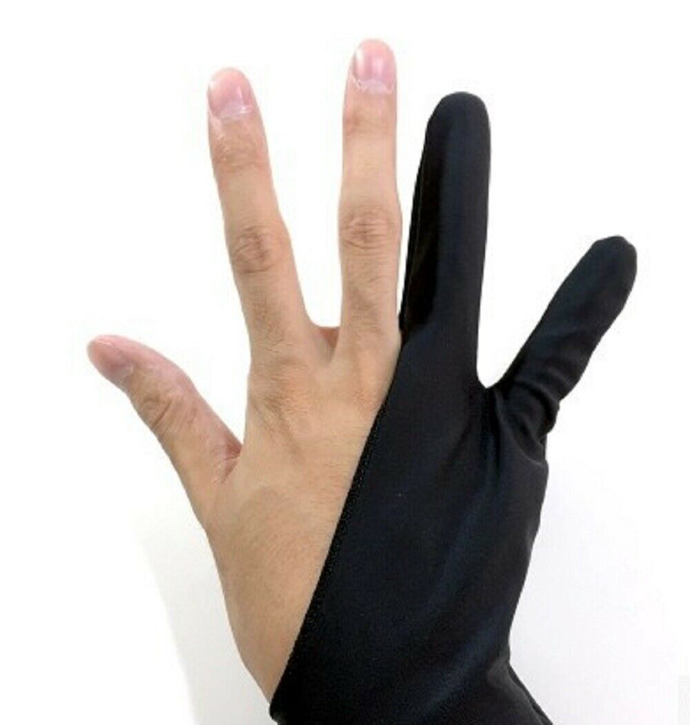 Two Finger Anti-fouling Glove Drawing Pen Graphic Tablet Pad For Artist  Glove ^