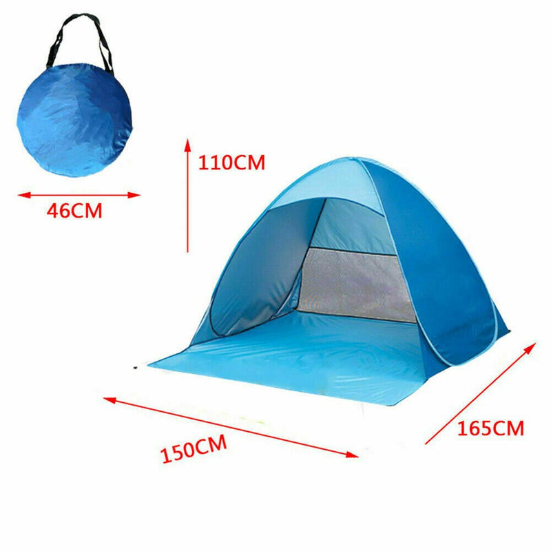US Pop Up Beach Tent Sun Shade Shelter Outdoor Camping Fishing Canopy Portable - Plugsus Home Furniture