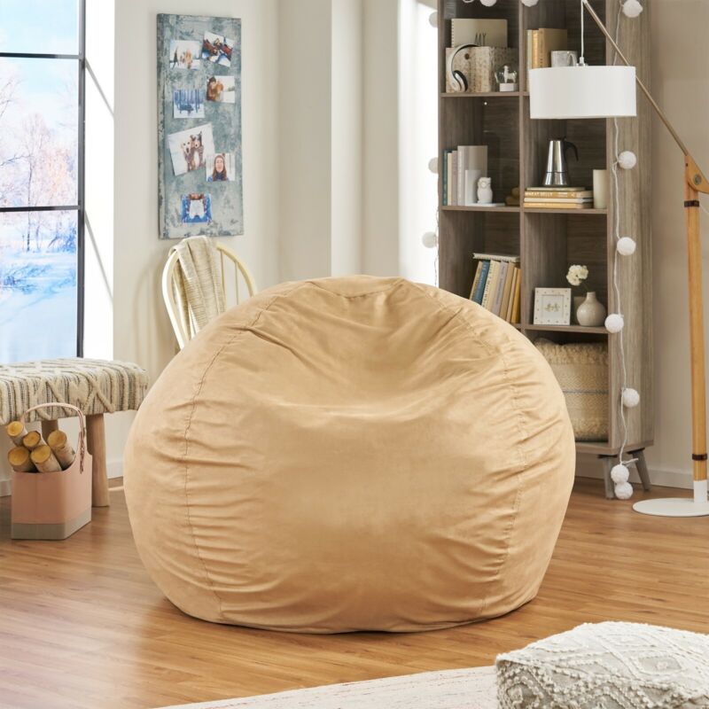 Waldo Faux Suede 5 Foot Bean Bag